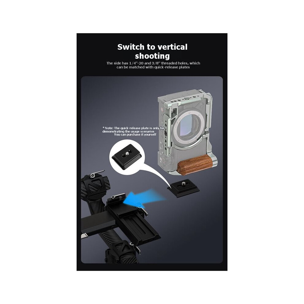 For Zr Grip Camera Cage, For Full Cage Zr Slr Camera Extension Frame A Black 4712458696143