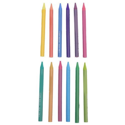 Ensemble de 12 crayons de couleur sans bois - Macaron Colors 2
