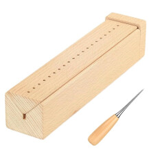 Buchbindehilfe Aus Holz mit Ahle zum Lochen Von Büchern, Leicht zu Verstauen, Buchbindelocher