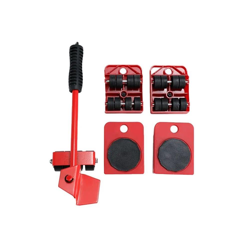 Furniture Mover Set - 5Pcs Multipurpose Roller Sliders For Effortless Lifting & Moving, Hardwood Floor Protector 4712217684442