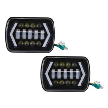 5x7 Inch LED Waterproof Projector Headlight Bulb Hi-Lo Halo for Cherokee XJ Car Light Accessories