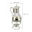 Glas-Kaffeekannen-Set Silber 35,516,514,5 cm 2