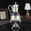 Glas-Kaffeekannen-Set Silber 35,516,514,5 cm 4