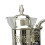 Glas-Kaffeekannen-Set Silber 35,516,514,5 cm 9