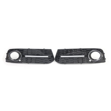 1 Pair Front Bumper Fog Light Trim Cover Grille Fog Light Bezel for A4 B8 2009-2012 8K0807681 8K0807682