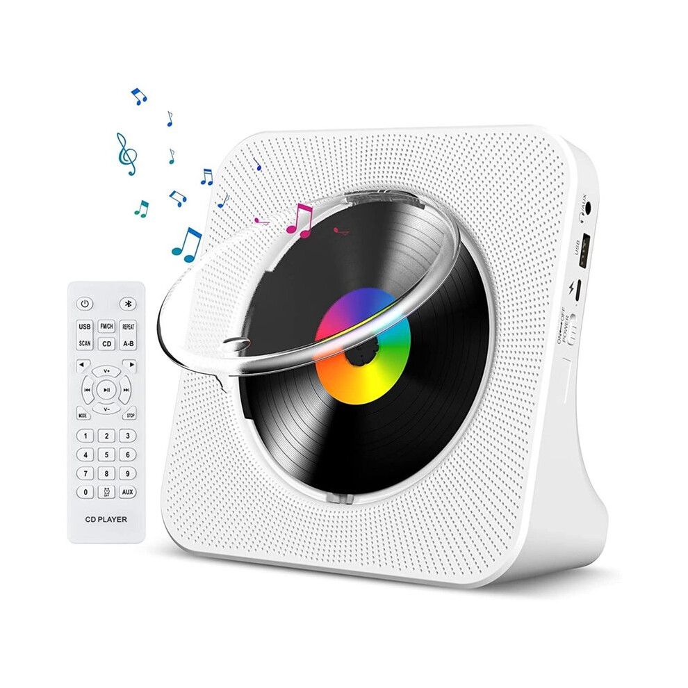 Cd Player Portable Desktop Cd Player For Home With Timer Built-In Hifi Speakers With Lcd Screen Display Radio 6032483744748