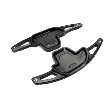2PCS Car Steering Wheel Shift Paddle for GAC Shadow Leopard Auto Accessories Rust-Proof Aluminium Alloy (Black)