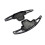 2PCS Car Steering Wheel Shift Paddle for GAC  Shadow Leopard Auto Accessories Rust-Proof Aluminium Alloy (Black) 1