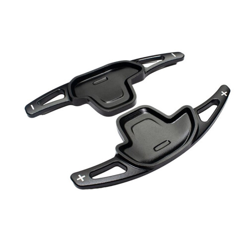 2PCS Car Steering Wheel Shift Paddle for GAC  Shadow Leopard Auto Accessories Rust-Proof Aluminium Alloy (Black)