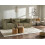 Beliani Modular Sofa 3 Seater LEMVIG Green Corduroy 2