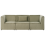 Beliani Modular Sofa 3 Seater LEMVIG Green Corduroy 4