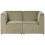 Beliani Modular Sofa 2 Seater LEMVIG Green Corduroy 4
