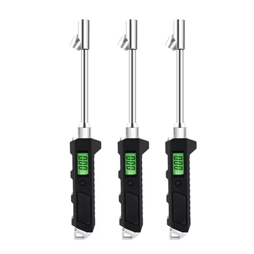 Manometro Digitale per Pneumatici da 3 Pezzi con Torcia A LED, Display Multi-Unità PSI/BAR/KPA/KGCM2 per Auto, Camion e Moto 1