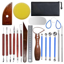 Clay Sculpting Tools,20Pcs Pottery Tools Kit, Polymer Clay Tools,Pottery Ribs, Air Dry Clay Tools for Sculpting,Modeling