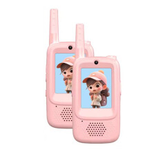 2PCS Children'S Video Walkie Talkies Selfie Send Voice Photo Emoticons for Kids Gift Boys Girls A