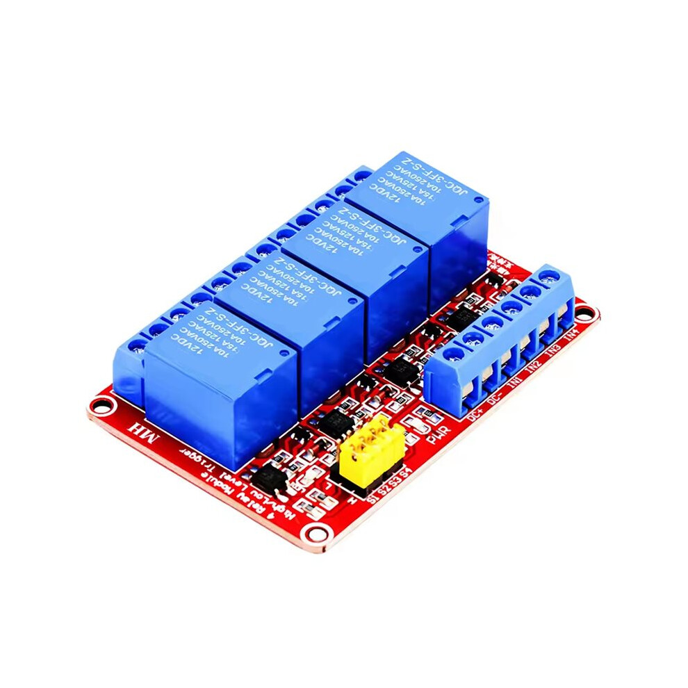 4 Channel Relay Module 5V 12V Board Shield with Optocoupler Isolation ...