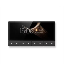 F5 6.2 Inch Android 11 Tuya Control Panel Zigbee Gateway 8 Button Multi-Function with Relay Music Wall Amplifier A