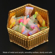 Decorative Metal Acrylic Jar for Sweets & Snacks