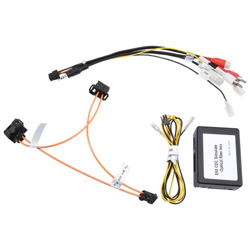 Car Fiber Optic Audio Decoder /Connecting Cable /Power Supply Cable for  7series E65 E66 E68 2002-2008 Channels Most