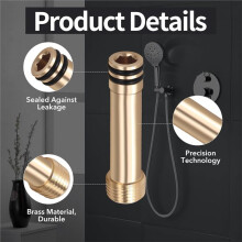 1247984,1247985,1247986 Shower Elbow Supply Adapter for K-98350 Awaken Wall Supply Elbow, Brass Shower Extender