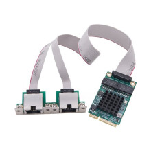 PCIE to Dual Port RJ45 Gigabit Ethernet Network Adapter I350-AM2 2 Port Wired Server Network Card Split Type