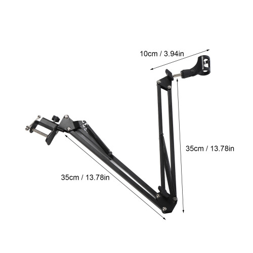 Adjustable Desktop Microphone Stand Iron & Plastic Boom Arm for Studio 1