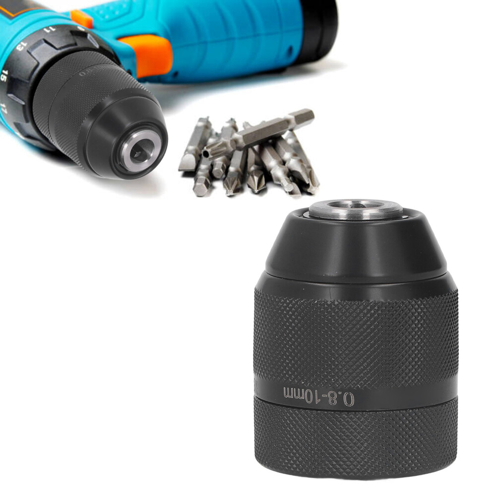 Keyless Metal Drill Chuck, 3/8‑24UNF, 0.8‑10mm