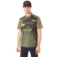 Oakley Sport Mens Deep Rough Camo Moisture Wicking Polo Shirt
