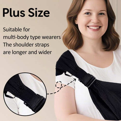 Plus Size Baby Sling Carrier - Baby Carrier Extended Adjustable 2