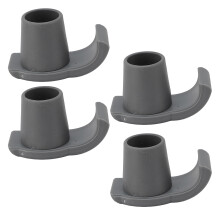 Deslizadores de esquí Walker 4 piezas antideslizantes gris 85x50x35mm