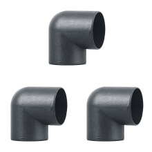 3pièces 75mm Voiture Réchauffeur D'Air Conduit Tuyau évent Sortie L Forme Coude Coude Tuyau Connecteur D'échappement pour Webasto Eberspaecher