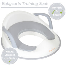 Babycurls Toddler Toilet Training Seat with Handles Non Slip Ocean Th
