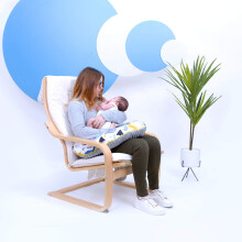 LIHAO 72cm Pram Parasol with Adjustable Fixing Clamp UPF 50+ UV Protection Universal Stroller Umbrella for Pram,Stroller,Pushchair and Buggy
