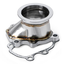 Stainless Steel Adapter for T25 T28 GT25 GT28 2.5 Inch 63mm V-Band Clamp Flange Turbo Down Pipe Adapter PQY4833