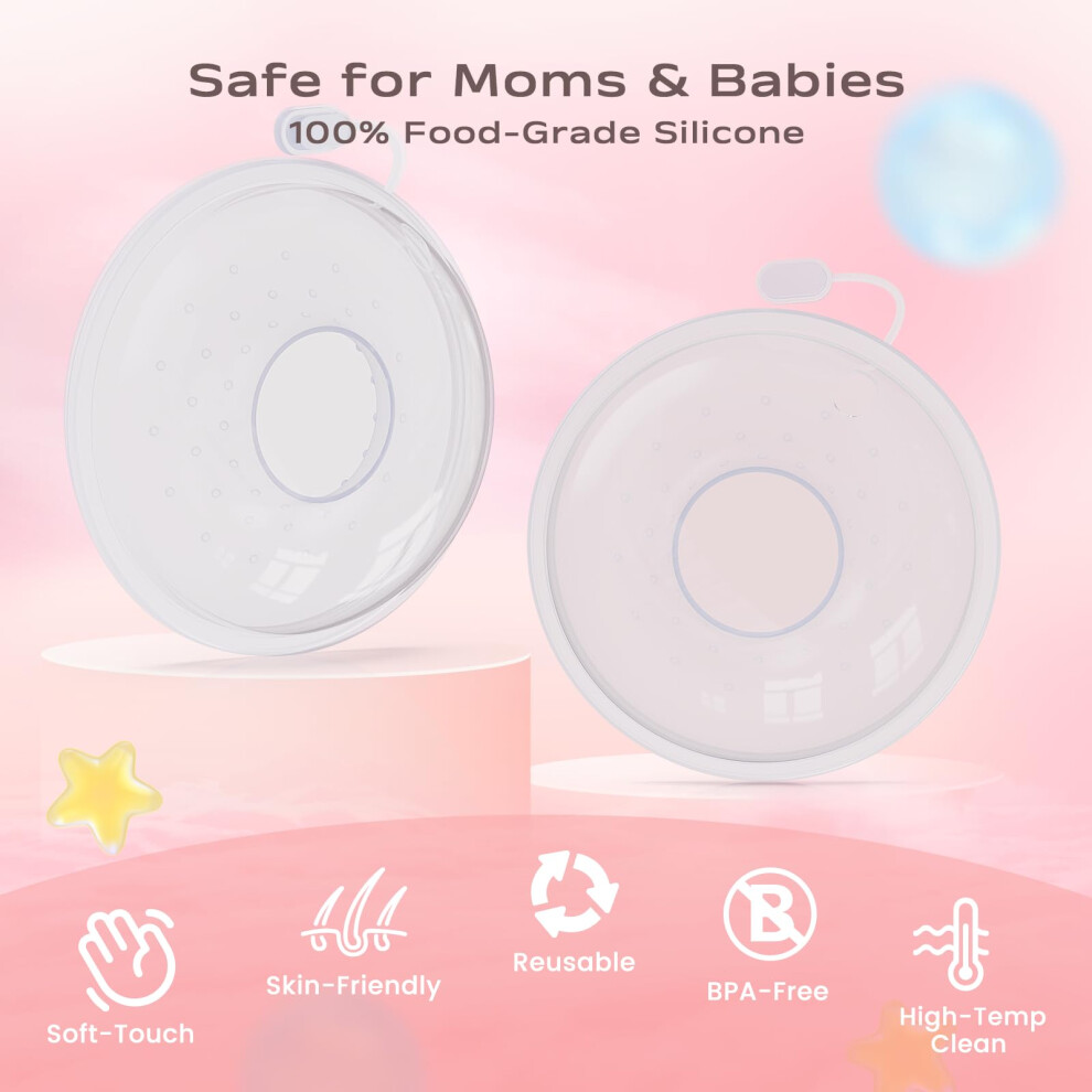 Porwke Breast Milk Collector Breastfeeding Breast Shells Milk Collection Shel