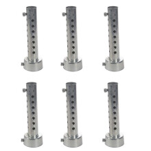 6X Silver Motorcycle Exhaust Can Muffler Insert Baffle DB Killer Silencer 45mm X 140mm