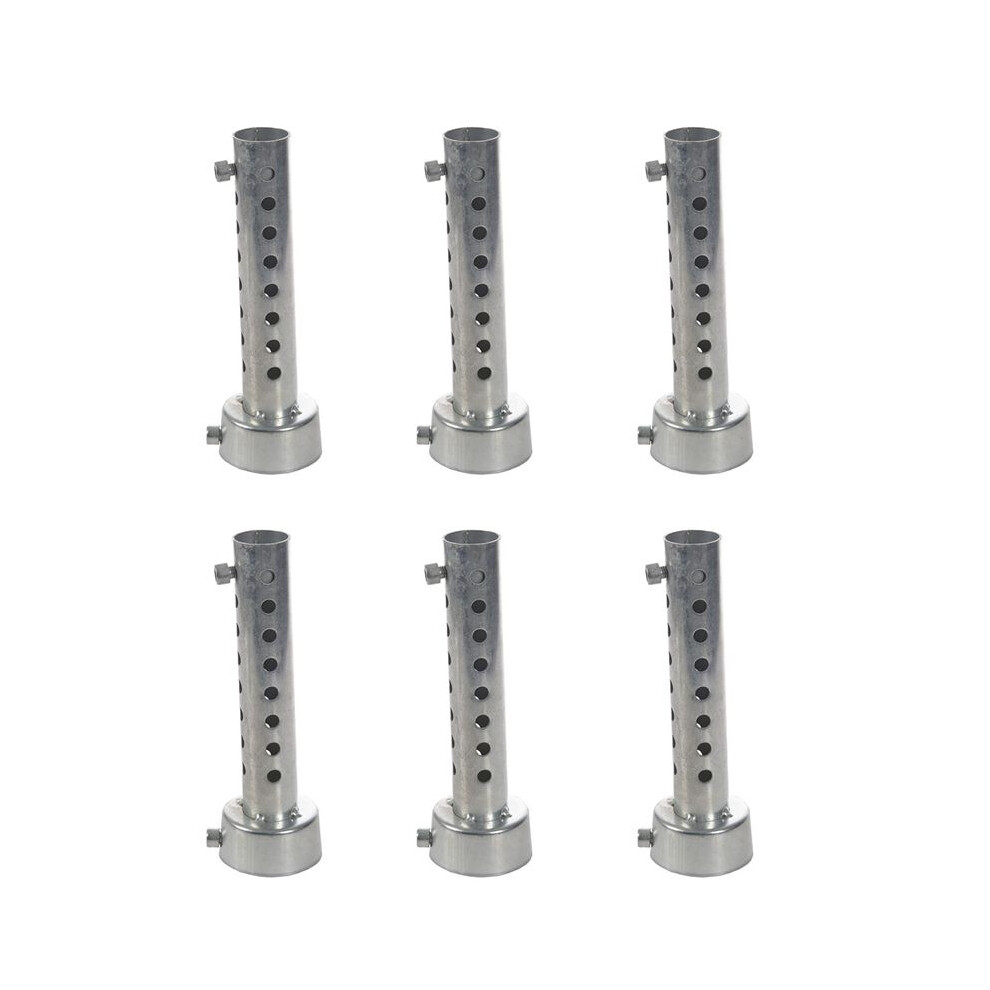 6X Motorcycle Exhaust Can Muffler Insert Baffle Db Killer Silencer 45Mm X 140Mm Silver 6033664592141