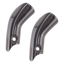 2X Motorcycle Exhaust System Middle Carbon Fiber Connection Pipe Heat Shield Cover Guard for X-Adv750 Adv 750