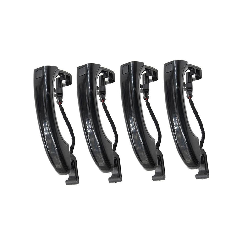 4Pcs Car Sensor Exterior Door Handle For Q7 2007-2015 4L0837205a 4L0837205b 4L0837207a Black 6032294252173