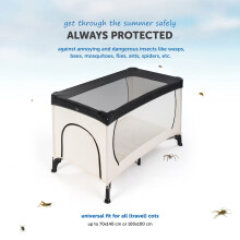 Zamboo Universal Mosquito Net for Travel Cot Playpen Cot Bed or Bassin