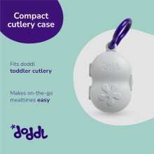 doddl Toddler Cutlery Travel Case for 2Piece 3 Piece Toddler Cutlery