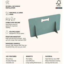 NoDrill Freestanding Dog Stair Gate Barrier for UK Standard Stairs P