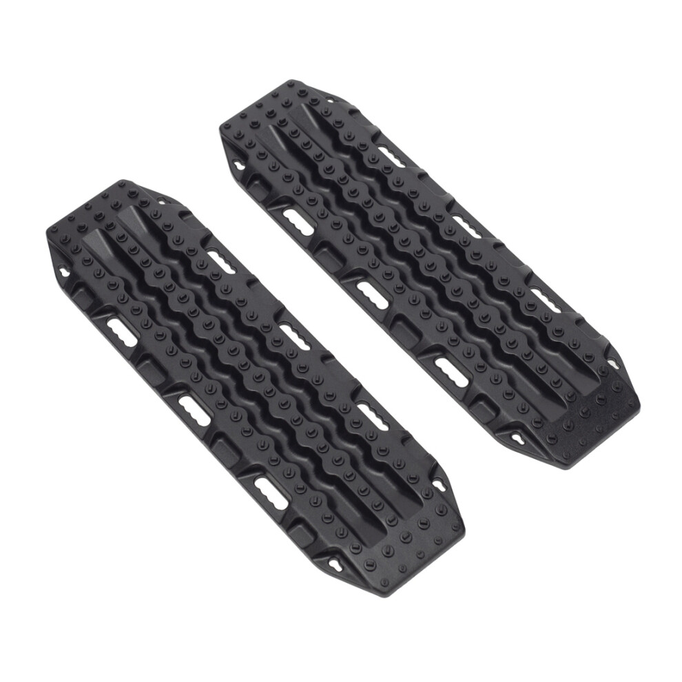2Pcs Sand Ladder Recovery Ramp Board Escape Board For 1/10 Rc Crawler Car Axial Scx10 Trx4 Upgrade Parts, Black 4711212540326