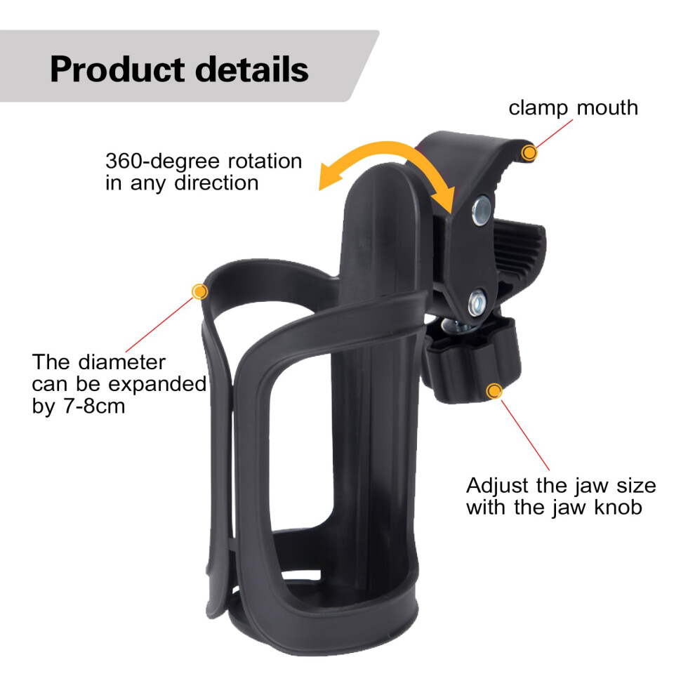 Grapelet 1X Stroller Cup Holderuniversal Pram Bicycle Pushchair Cup Ho