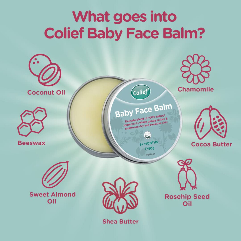 Colief Baby Face Balm 100 Natural Oils Butters For Infants Gently M