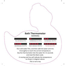 Baby Bath Thermometer Water Temperature Gauge Bath Duck with New Liqui
