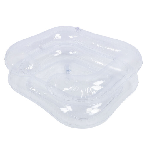 Vasque gonflable en PVC transparente, 62,5  55,5 cm 2