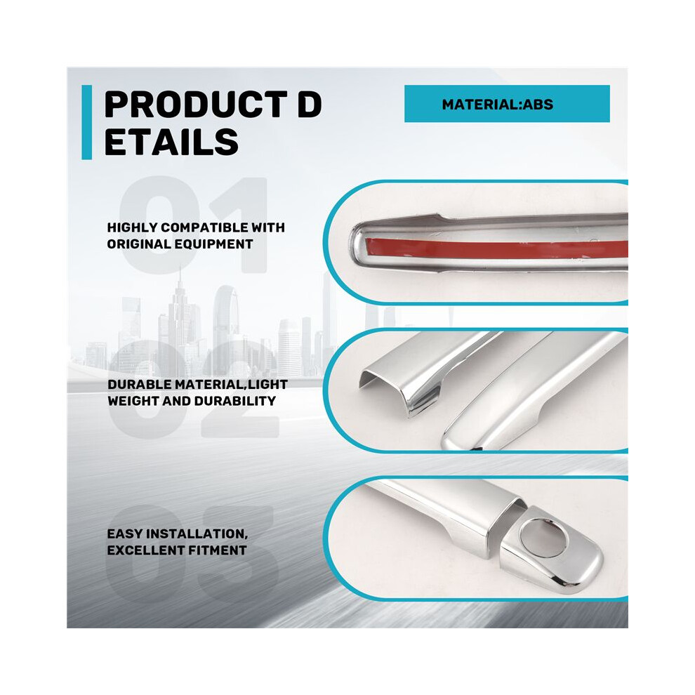 Side Door Handle Cover Trims Fit For 1998-2005 Ml-Class W163 Ml320 / Ml350 / Ml500 4713304921082