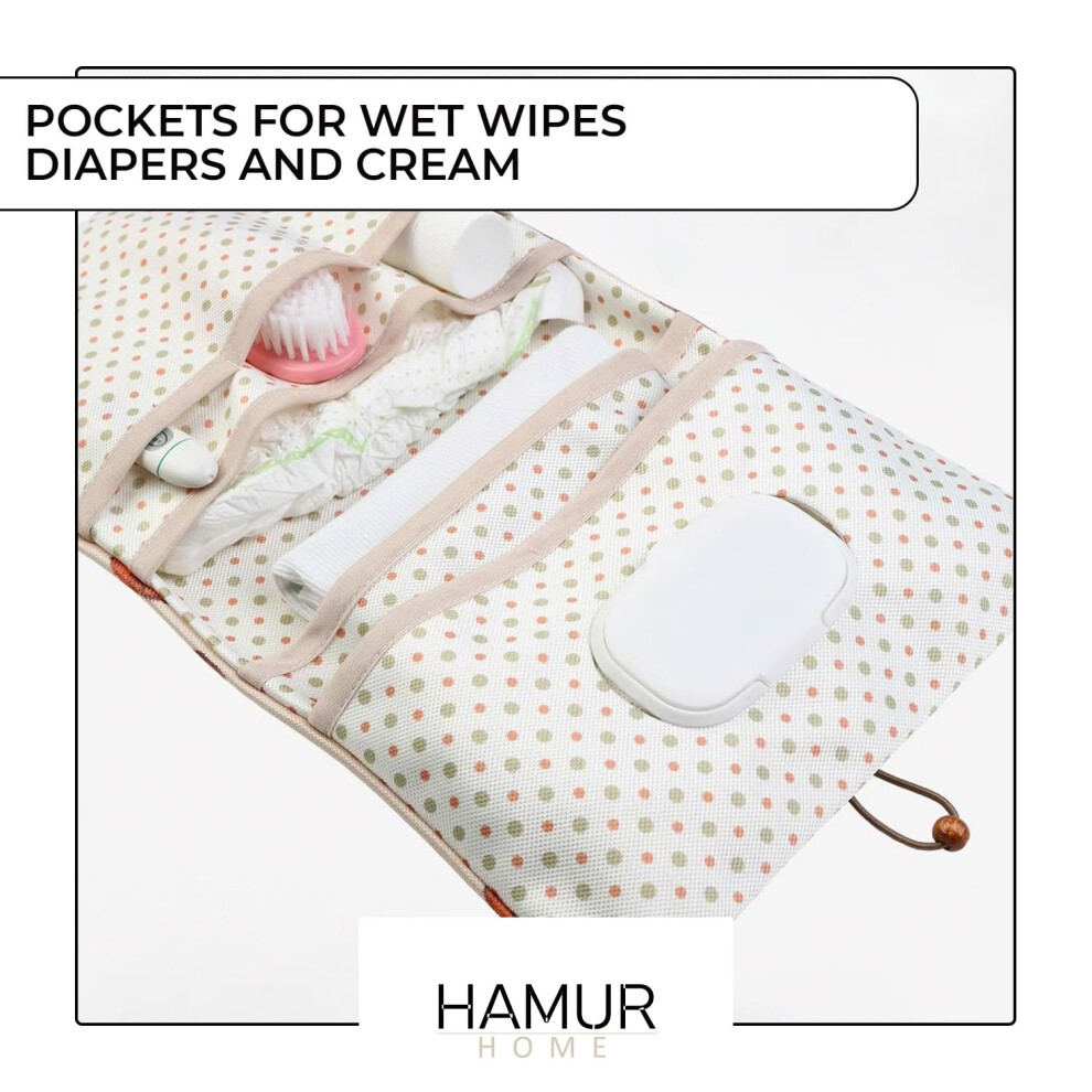 Hamur Home Diaper Bag Organizer And Cosmetic Bag 2In1 Small Diaper Ba
