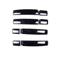 Car Outer Door Handle Cover Trim Sticker for 4 2010-2016 Accessories ,Black Without Hole